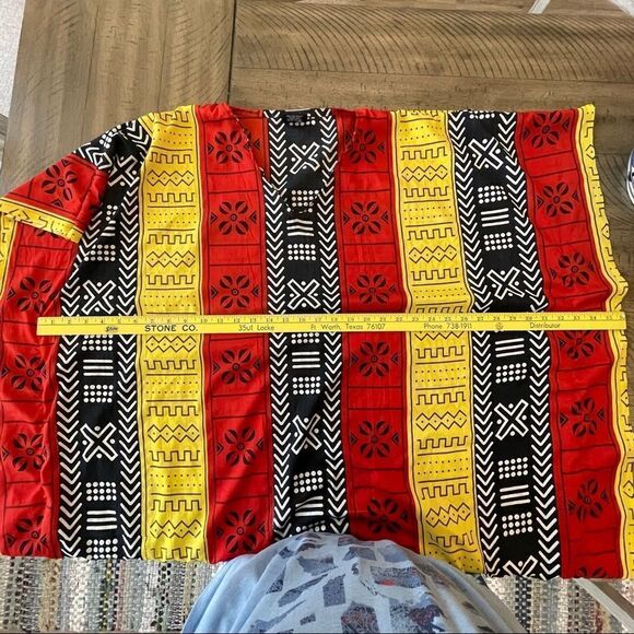 NF Tribal Print Multi Color Caftan - One Size - Picture 4 of 6